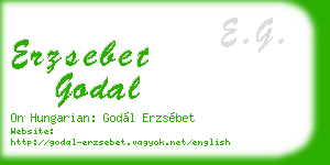 erzsebet godal business card